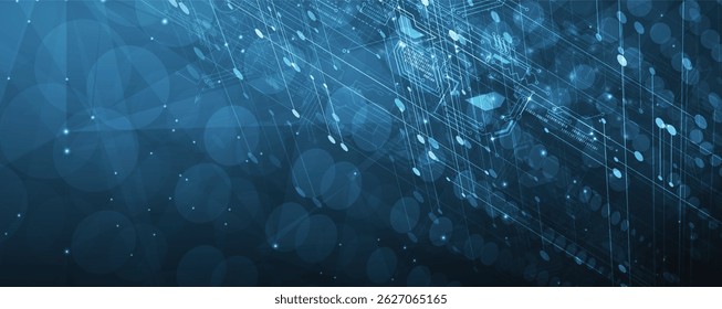 Futuristisch hohe Technologie der nächsten Generation abstrakter Leiterplattenhintergrund