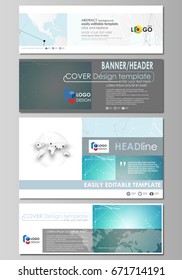 Futuristic high tech background, dig data technology concept. The minimalistic vector illustration of the editable layout of social media, email headers, banner design templates in popular formats.