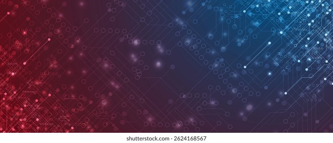Fondo de placa de circuito abstracto de alta tecnología futurista