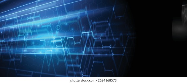 Fondo de placa de circuito abstracto de alta tecnología futurista