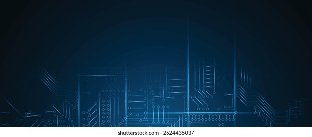 Fondo de placa de circuito abstracto de alta tecnología futurista