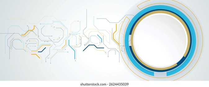 Fondo de placa de circuito abstracto de alta tecnología futurista