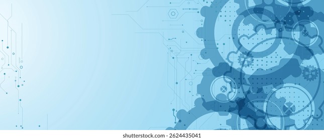 Fundo de placa de circuito abstrato de alta tecnologia futurista