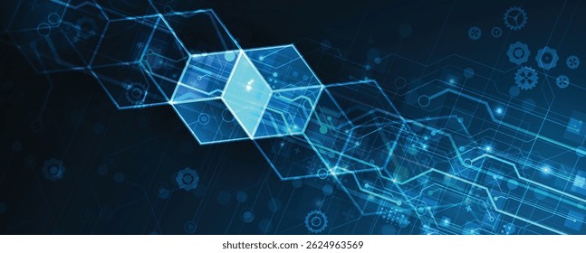 Futuristic high technology abstract circuit board background