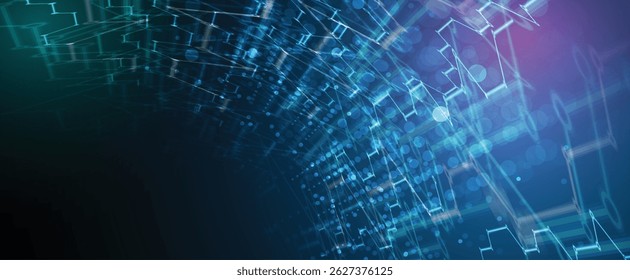 Futuristic high technology abstract circuit board with electronic details background
