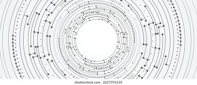 Placa de circuito abstrata de alta tecnologia futurista com fundo de detalhes eletrônicos