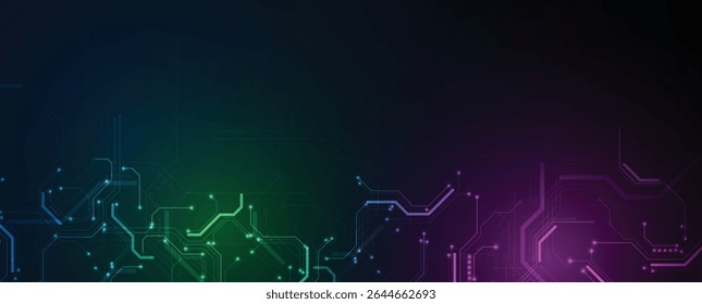 Futuristische High-Tech abstrakte Leiterplatte Hintergrund