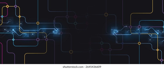 Futuristic high technology abstract circuit board background