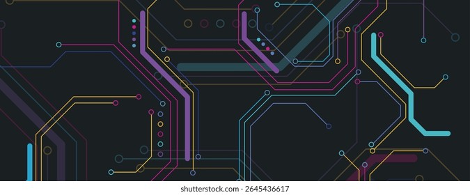 Futuristic high technology abstract circuit board background