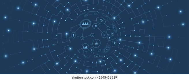 Futuristic high technology abstract circuit board background