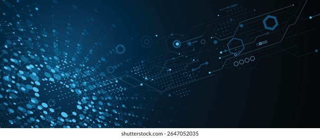 Futuristic high technology abstract circuit board background