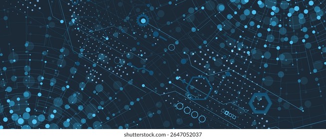 Futuristic high technology abstract circuit board background