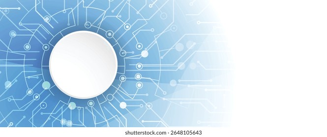 Fondo de placa de circuito abstracto de alta tecnología futurista ilustración de stock