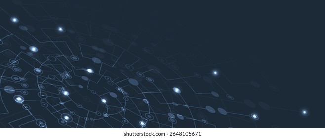 Futuristic high technology abstract circuit board background stock illustration
