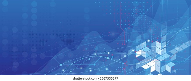 Futuristic high technology abstract circuit board background