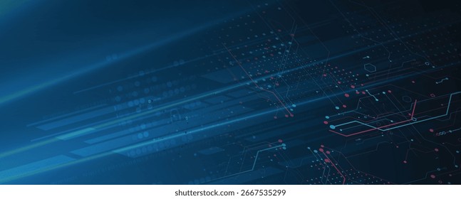 Futuristic high technology abstract circuit board background