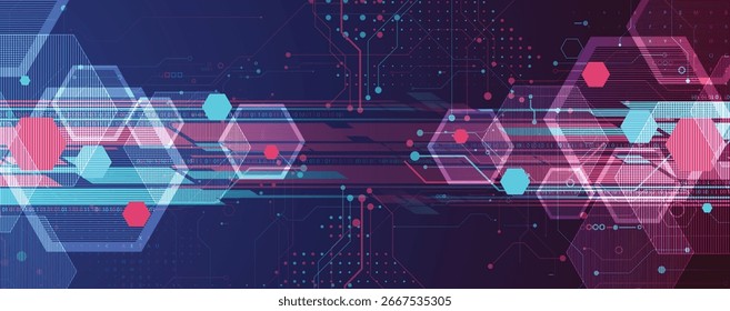 Fondo de placa de circuito abstracto de alta tecnología futurista