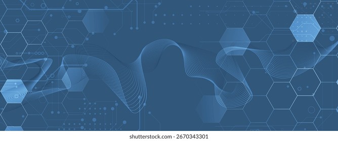 Fondo de placa de circuito abstracto de alta tecnología futurista