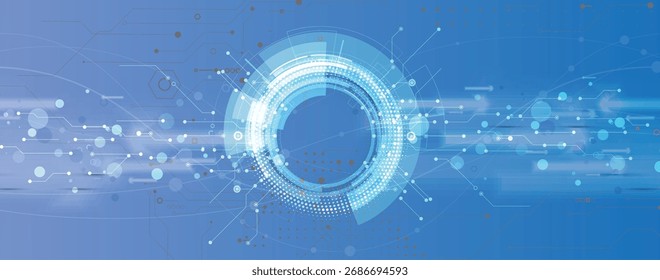 Fondo de placa de circuito abstracto de alta tecnología futurista