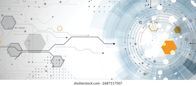 Futuristic high technology abstract circuit board background