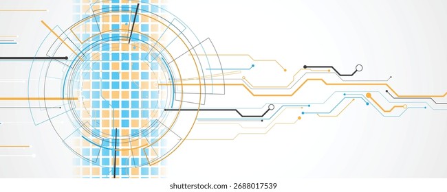 Futuristic high technology abstract circuit board background