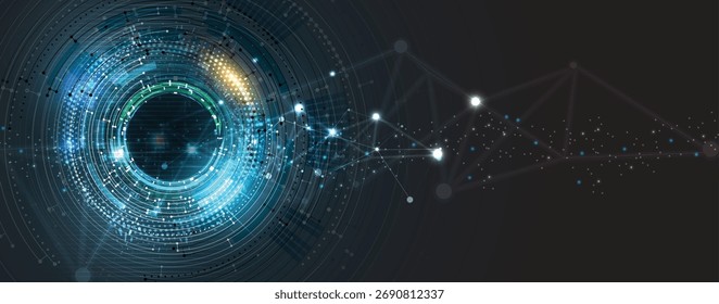 Futuristische High-Tech abstrakte Leiterplatte Hintergrund