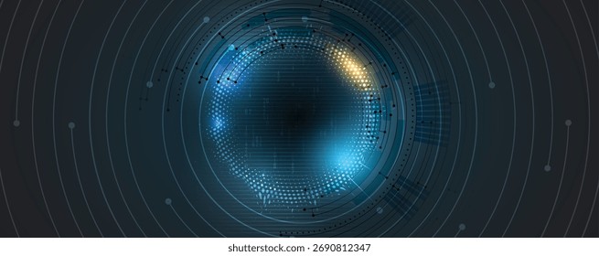 Fundo de placa de circuito abstrato de alta tecnologia futurista