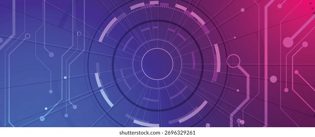 Fondo de placa de circuito abstracto de alta tecnología futurista