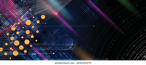 Fundo de placa de circuito abstrato de alta tecnologia futurista