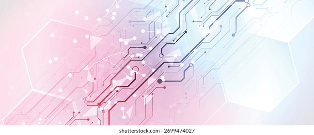 Futuristic high technology abstract circuit board background