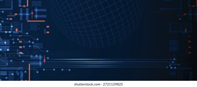 Futuristische High-Tech abstrakte Leiterplatte Hintergrund