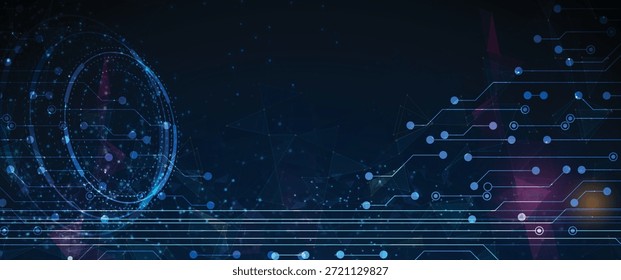 Futuristische High-Tech abstrakte Leiterplatte Hintergrund