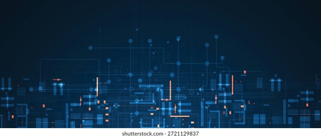 Futuristische High-Tech abstrakte Leiterplatte Hintergrund