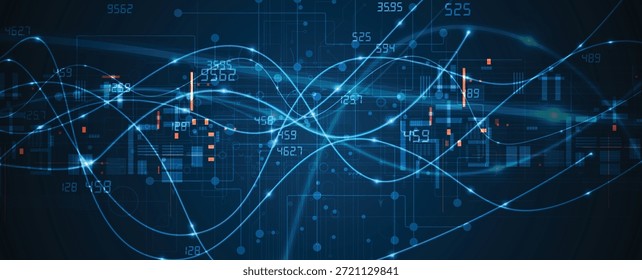 Futuristische High-Tech abstrakte Leiterplatte Hintergrund