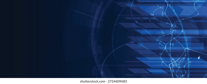 Fondo de placa de circuito abstracto de alta tecnología futurista