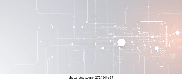 Fondo de placa de circuito abstracto de alta tecnología futurista