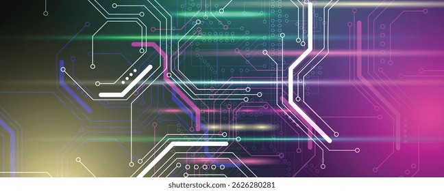 Futuristic high technology hardware minimalist abstract circuit board background