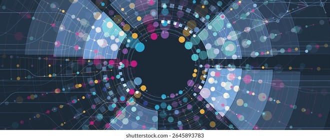Futuristic high technology innovation abstract circuit board background