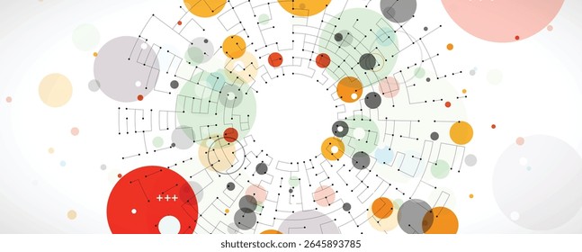 Futuristic high technology innovation abstract circuit board background