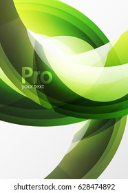 Futuristic hi-tech glass wave abstract background. Color curvy line with glossy effect. Vector illustration