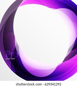 Futuristic hi-tech glass wave abstract background. Color curvy line with glossy effect. Vector illustration