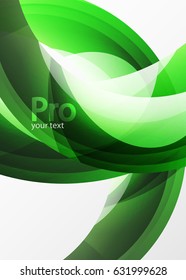 Futuristic hi-tech glass wave abstract background. Color curvy line with glossy effect. Vector illustration