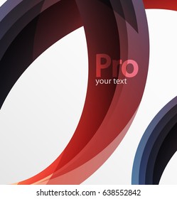 Futuristic hi-tech glass wave abstract background. Color curvy line with glossy effect. Vector illustration