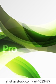 Futuristic hi-tech glass wave abstract background. Color curvy line with glossy effect. Vector illustration