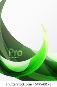 Futuristic hi-tech glass wave abstract background. Color curvy line with glossy effect. Vector illustration