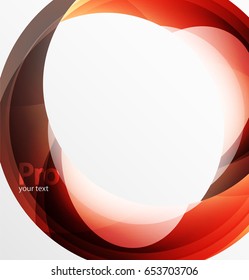 Futuristic hi-tech glass wave abstract background. Color curvy line with glossy effect. Vector illustration