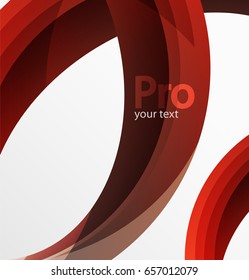Futuristic hi-tech glass wave abstract background. Color curvy line with glossy effect. Vector illustration