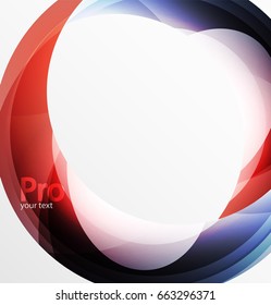 Futuristic hi-tech glass wave abstract background. Color curvy line with glossy effect. Vector illustration