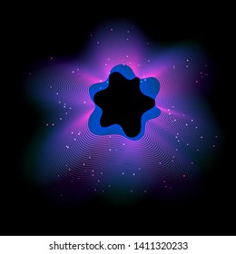 Futuristic hi-tech technology concept based abstract background with digital wavy structure. 