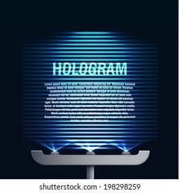 futuristic hologram